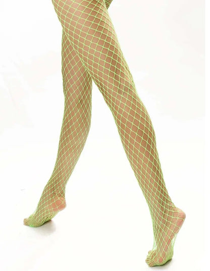 Neon Green Fishnets