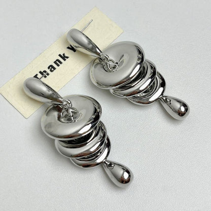 Disc Cascade Earrings