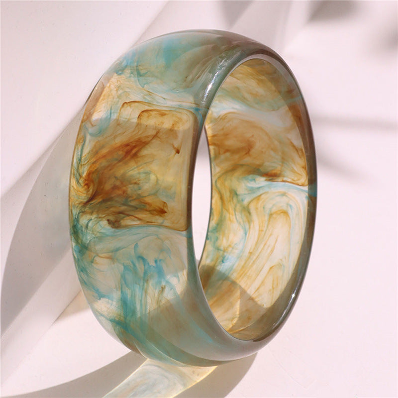 Smudge Art Resin Bangle