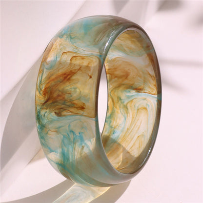 Smudge Art Resin Bangle