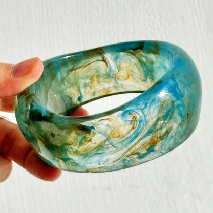 Smudge Art Resin Bangle