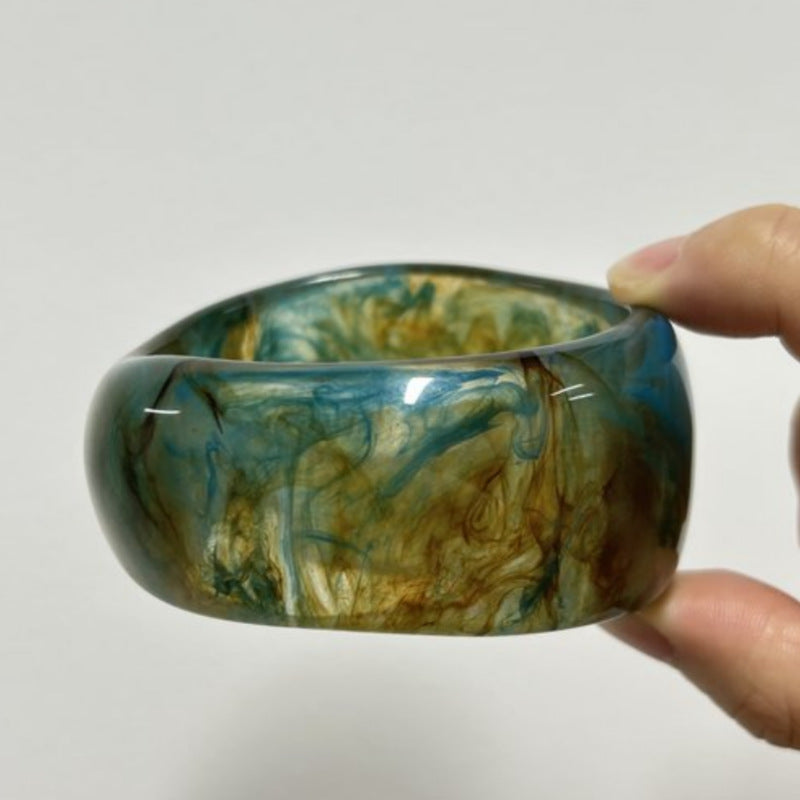 Smudge Art Resin Bangle