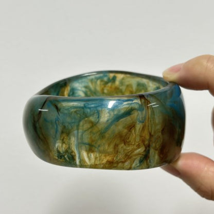 Smudge Art Resin Bangle