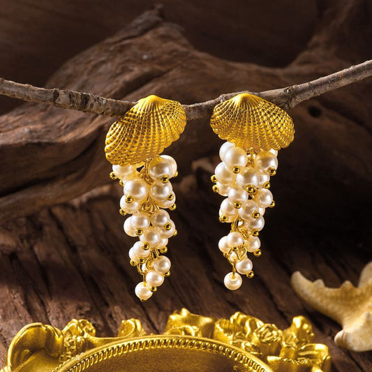 Pearl Cay Tassel Studs