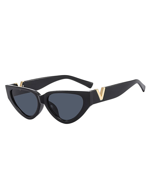 On Point Cat Eye Sunglasses (BLACK)