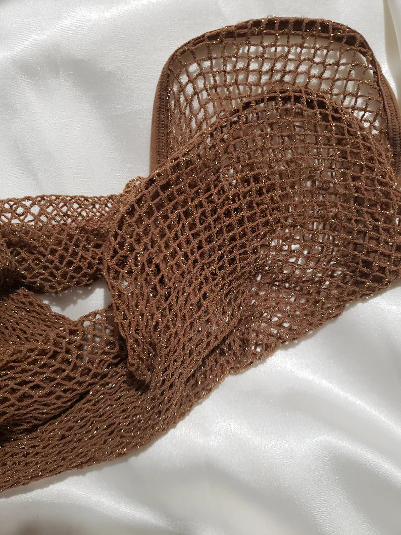 V-Cut Glitter Fishnets