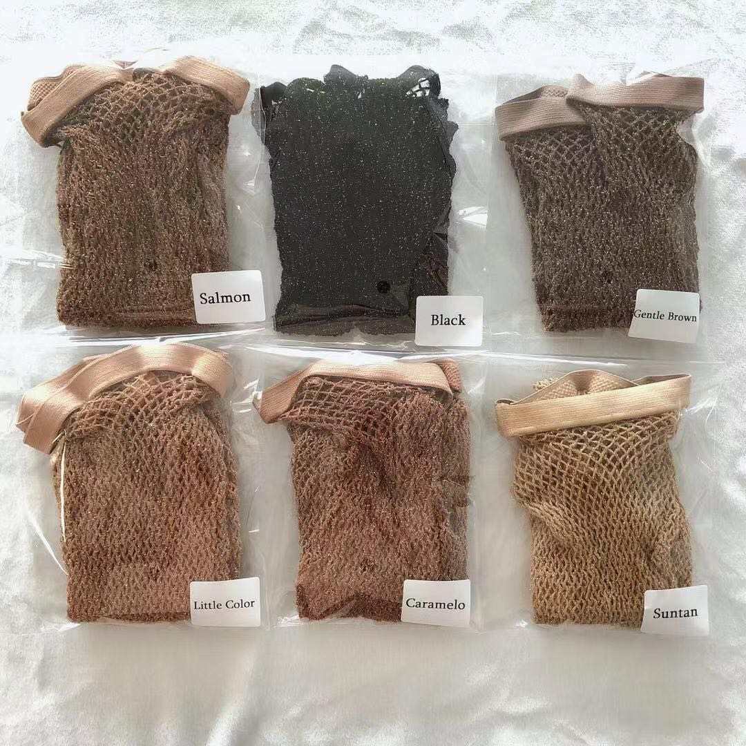 Skin Tone Fishnet Stockings ( Plain No Glitter)