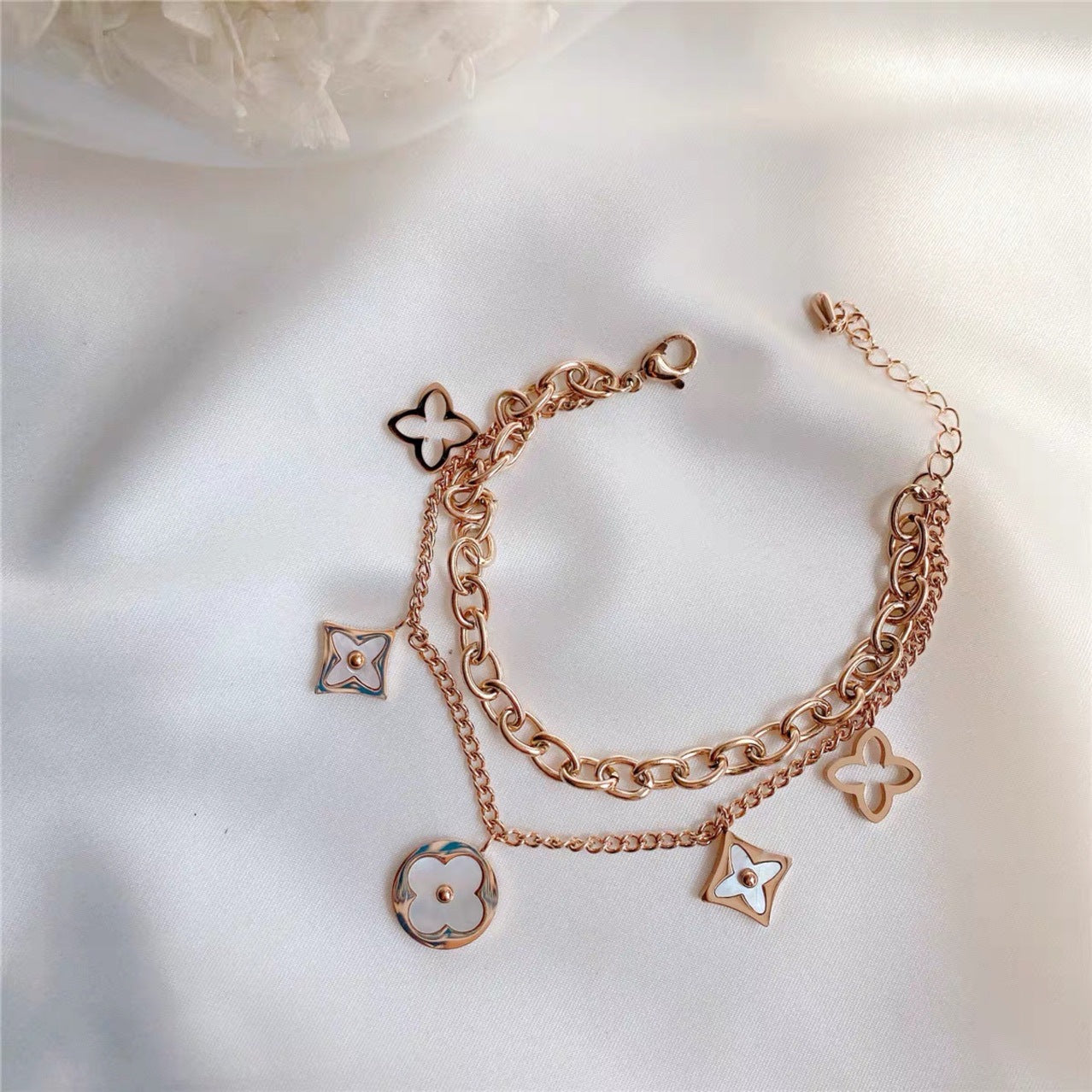 Designer Inspired Floral Bracelet