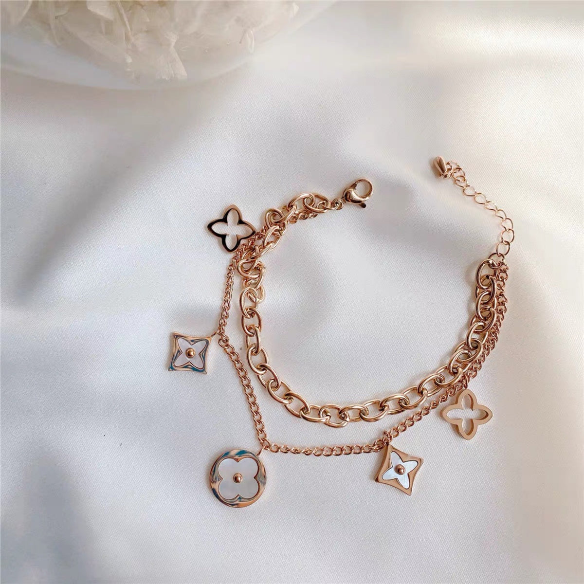 Designer Inspired Floral Bracelet