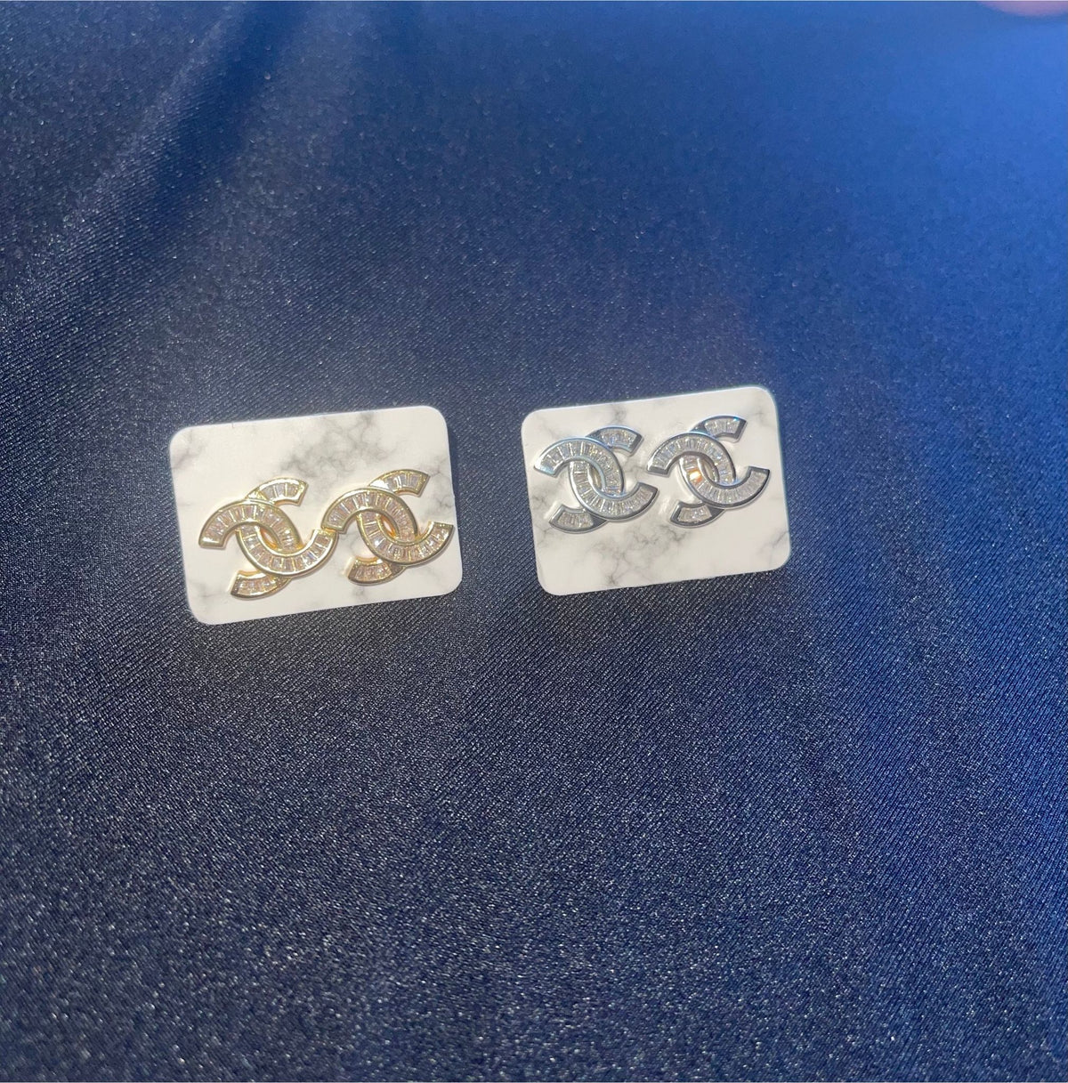 Princess Chanel 925 Sterling Silver Studs