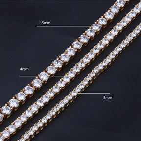 Diamond Gold Tennis Necklace
