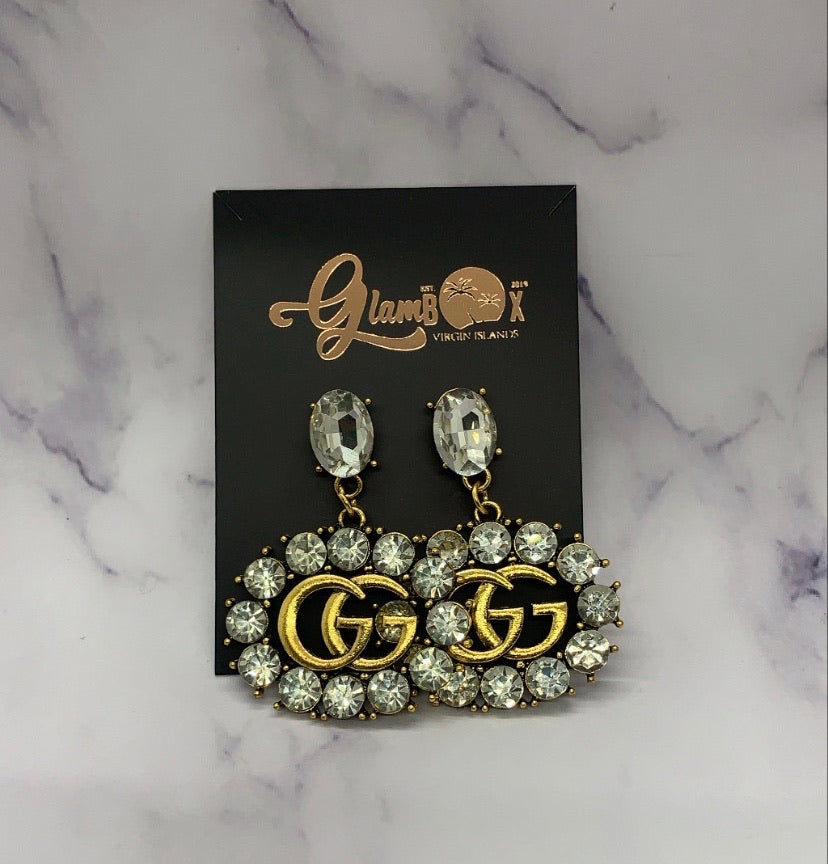 Upcycled LV or Gucci earrings – Anagails