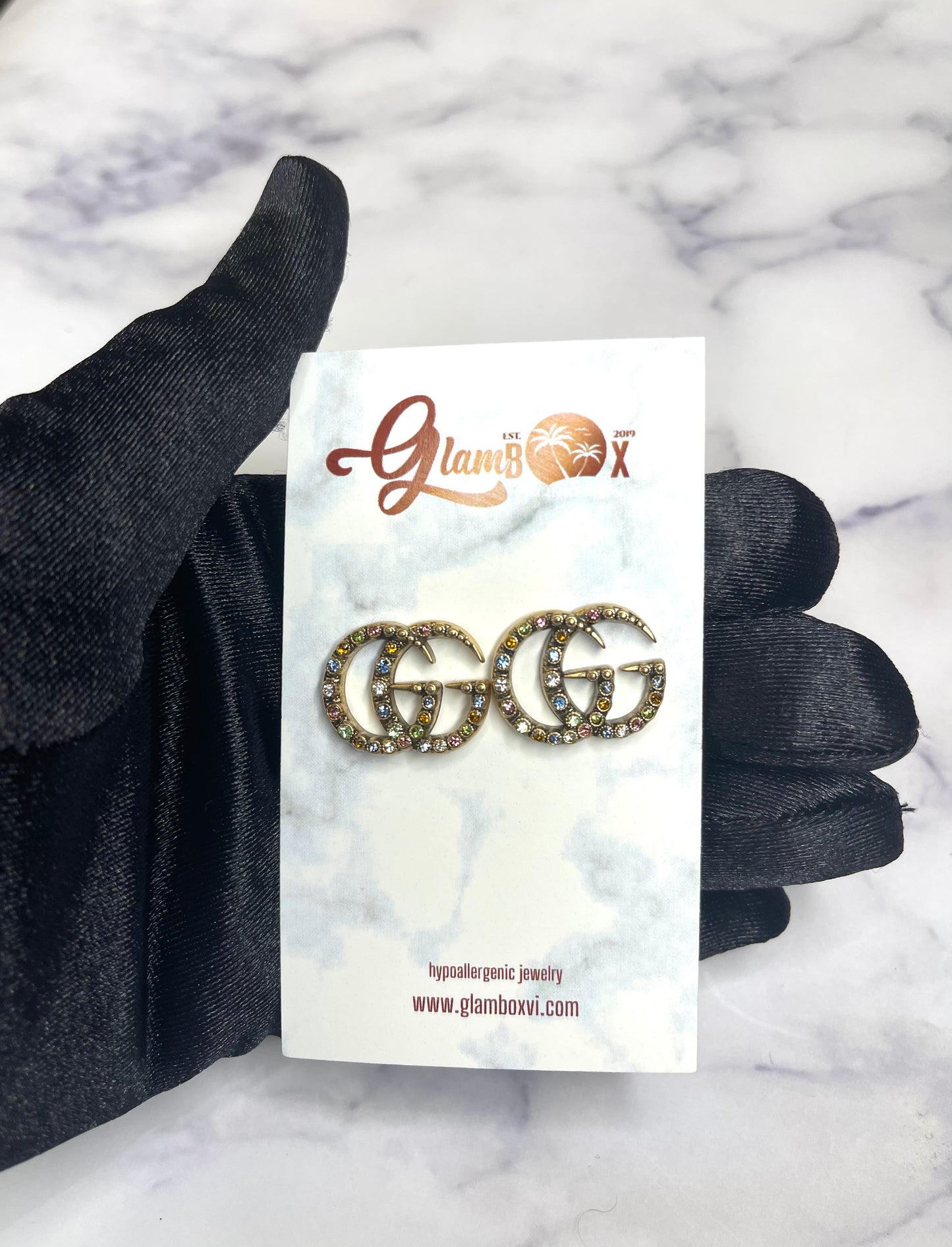 Floral GG Inspired Studs