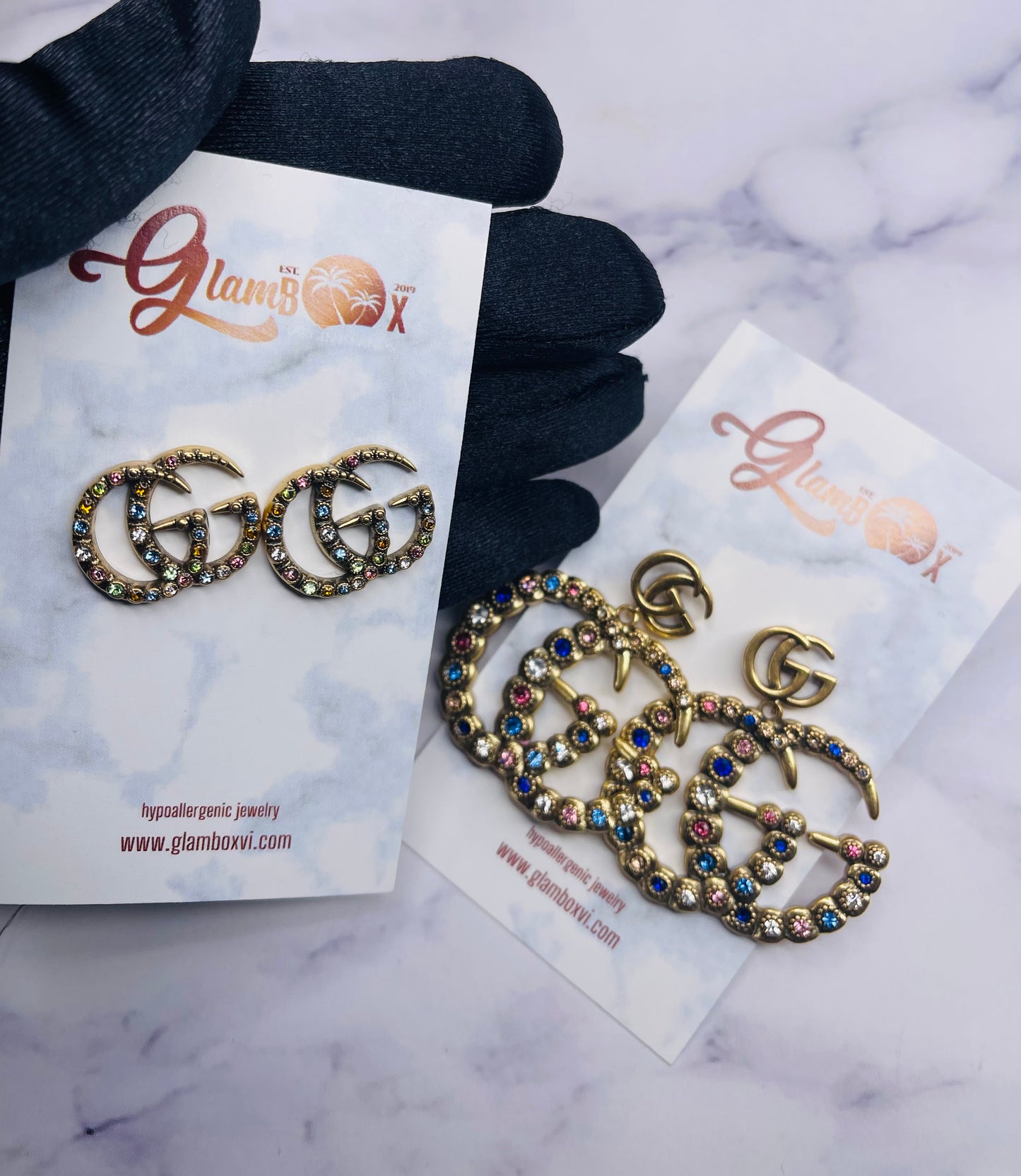 Floral GG Inspired Studs