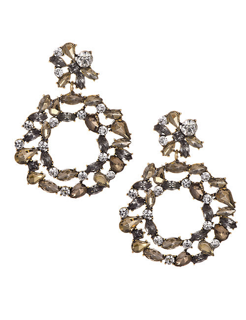 Multi Colored Earrings - CHAMPAGNE