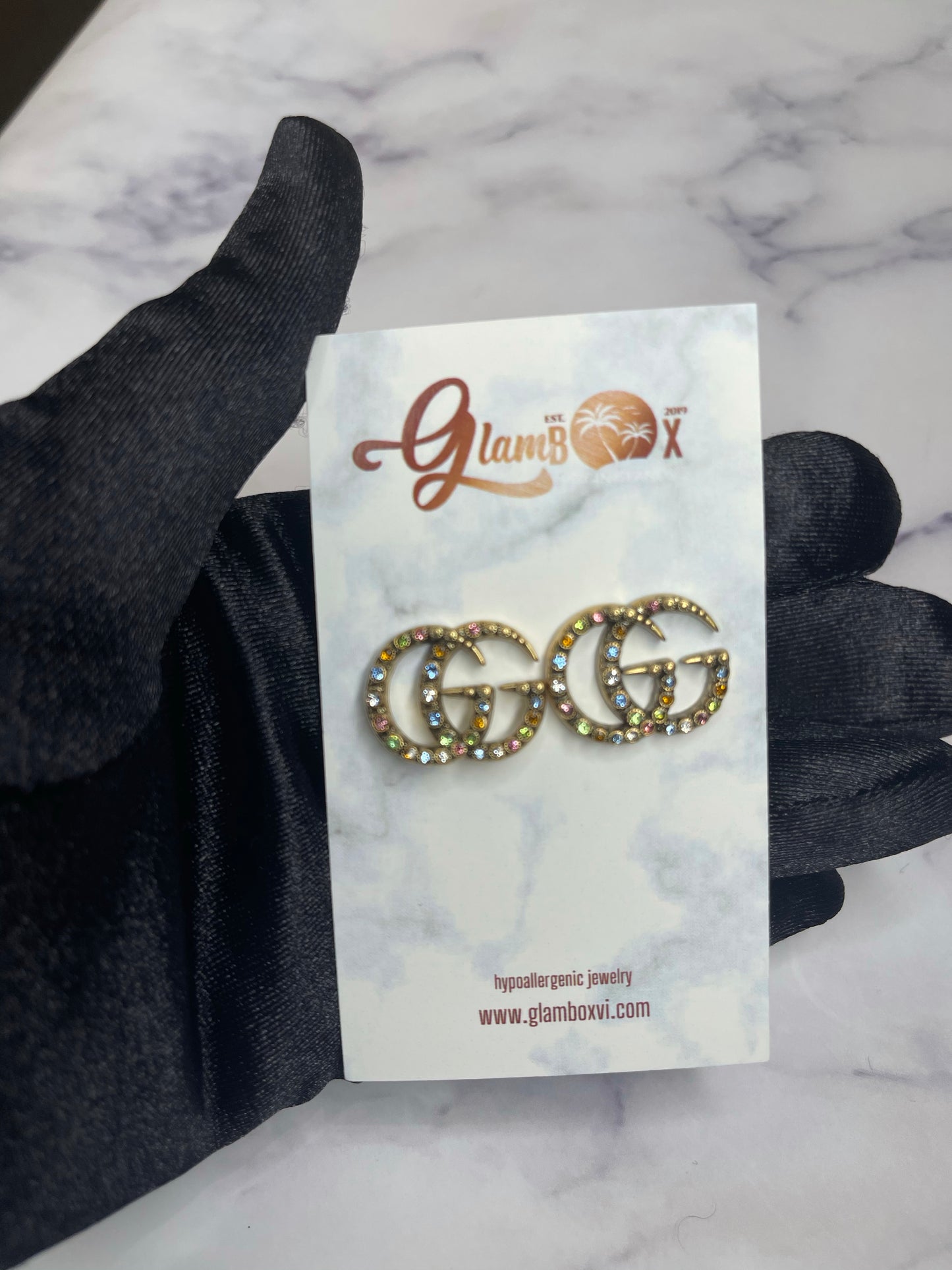 Floral GG Inspired Studs