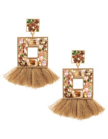 Square Tassel Earrings