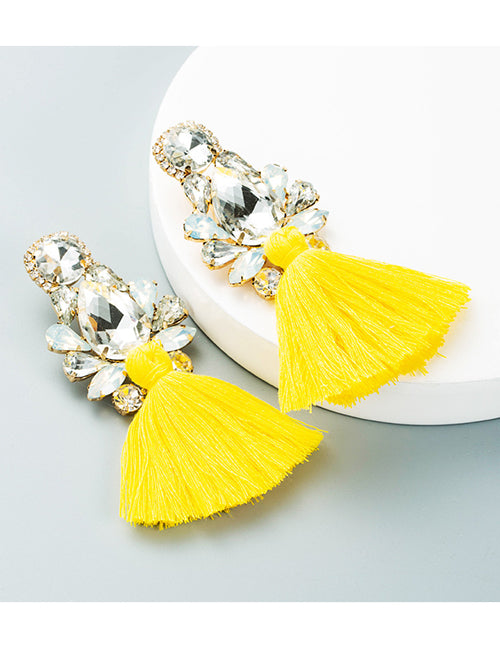 Diamond Tassel Earrings