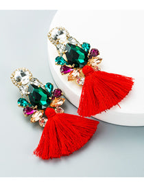 Diamond Tassel Earrings