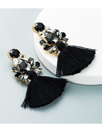 Diamond Tassel Earrings